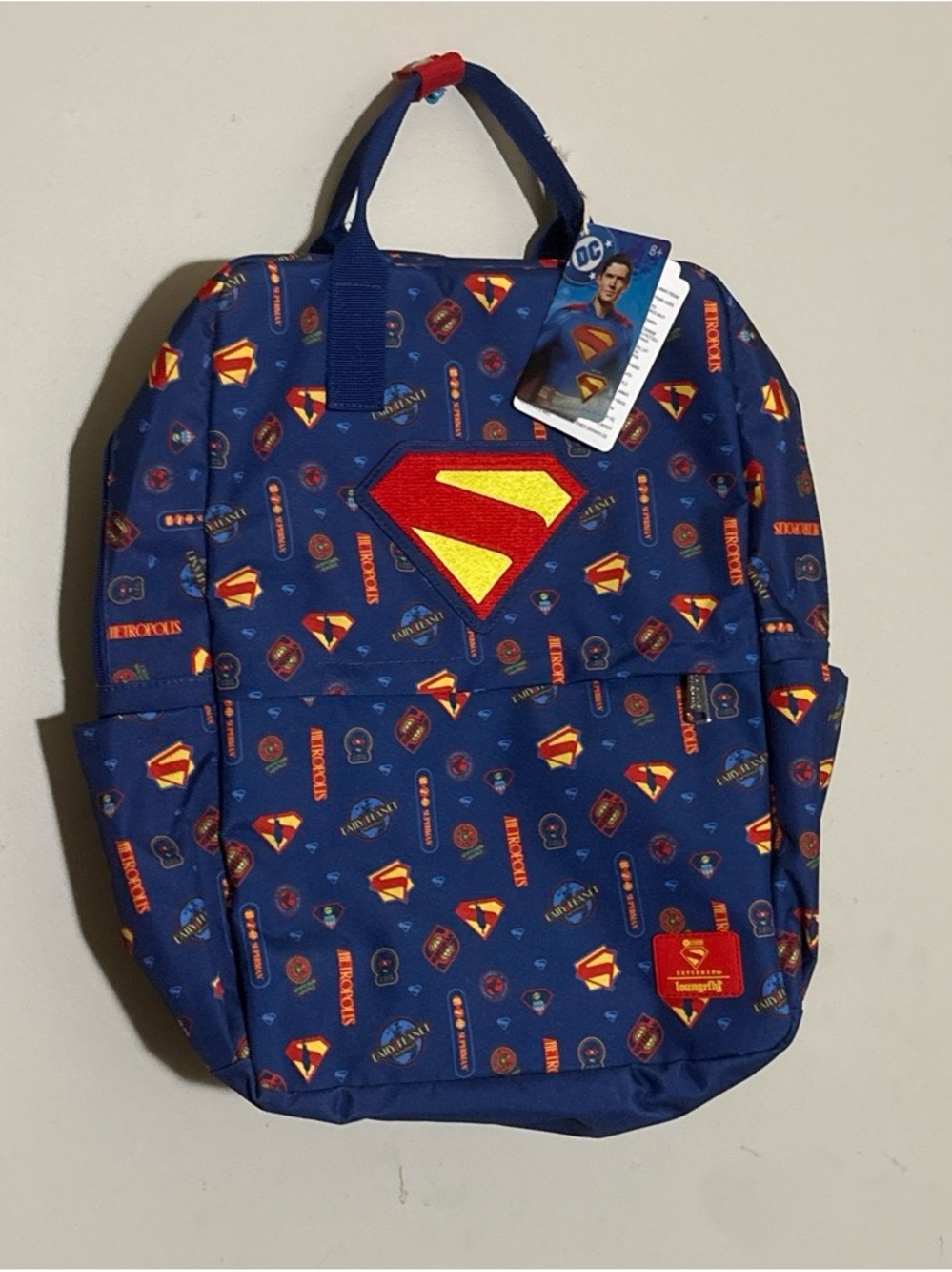 Loungefly Superman Full-Size Nylon Backpack NWT